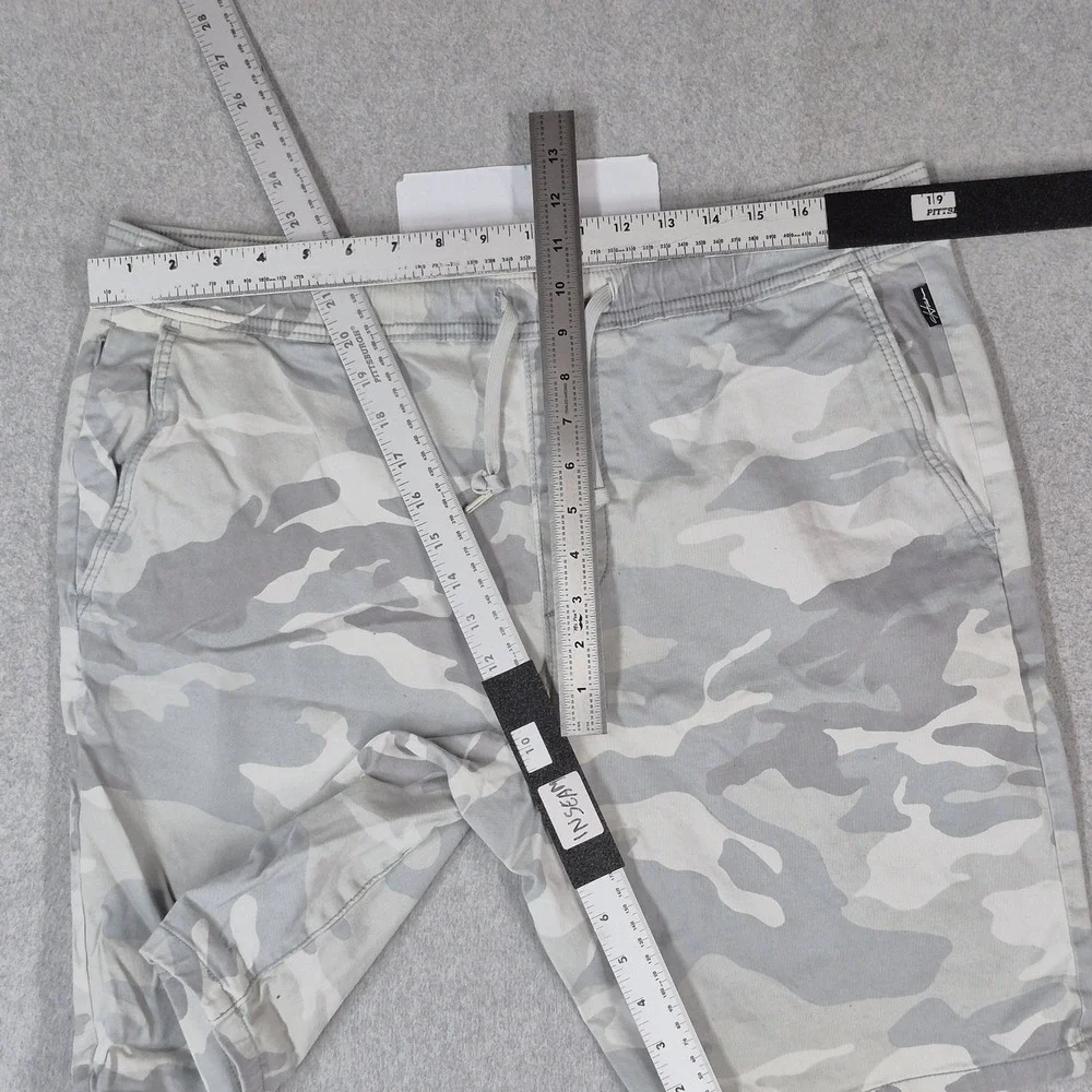 Hollister Men Shorts XL Gray Camouflage Jogger Short 9